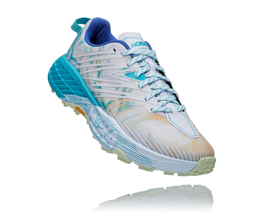 Hoka One One Speedgoat 4 Ženske Pohodniški Čevlji Bela / Svetlo Rumena SI-506381N